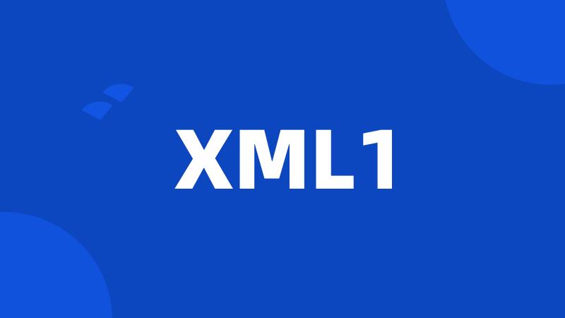 XML1