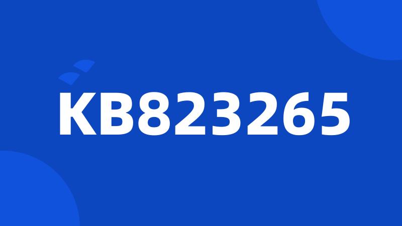 KB823265