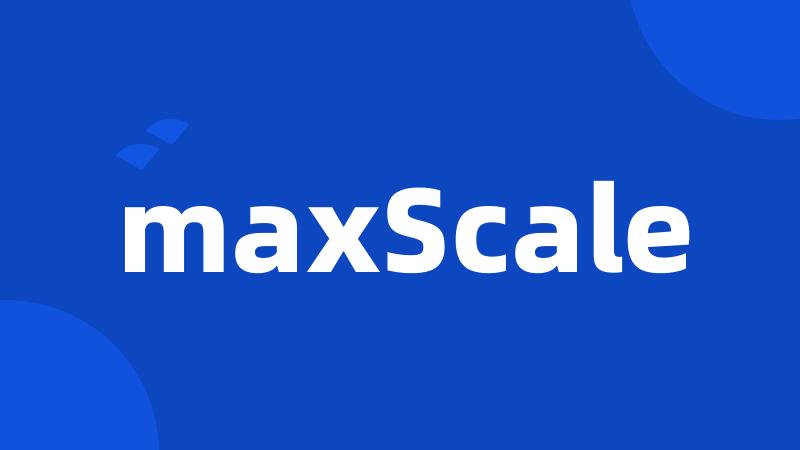maxScale