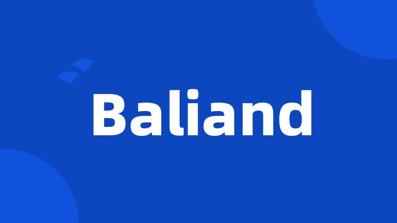 Baliand