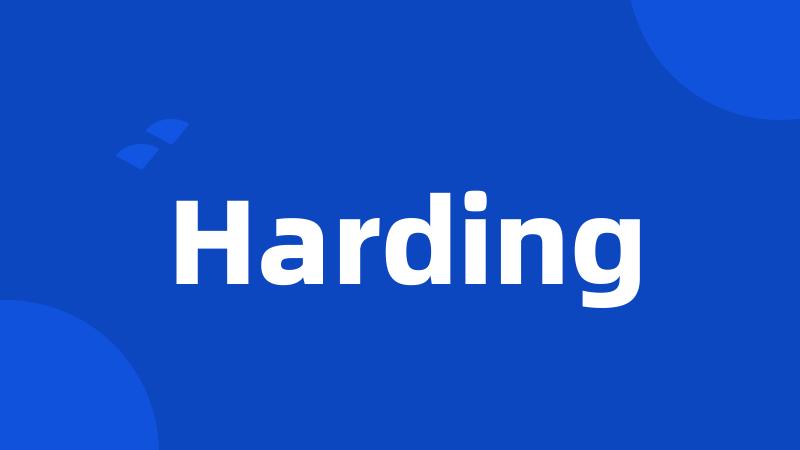 Harding