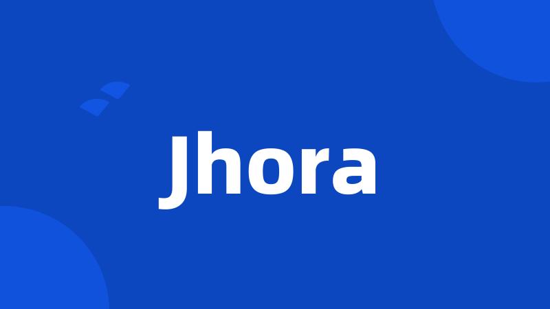 Jhora
