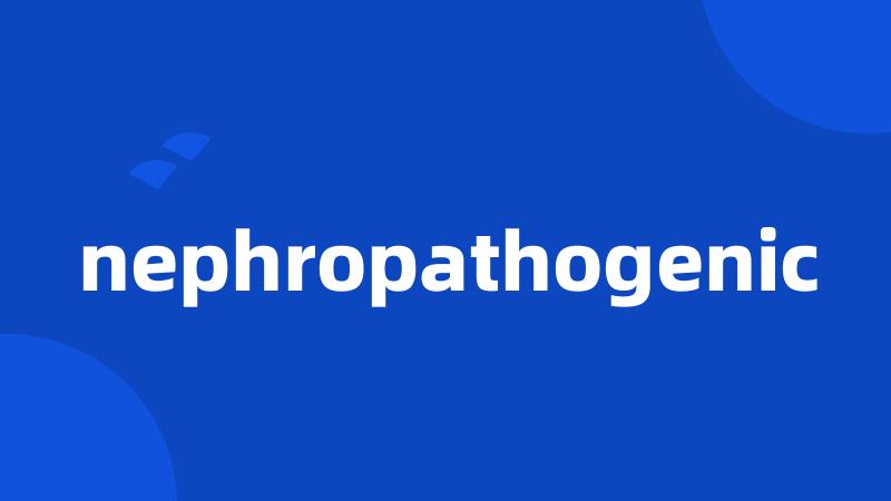 nephropathogenic