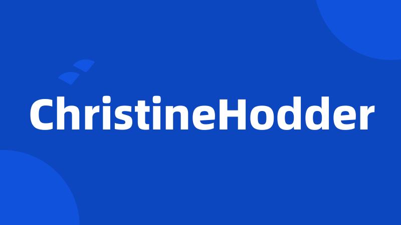 ChristineHodder