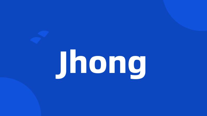 Jhong