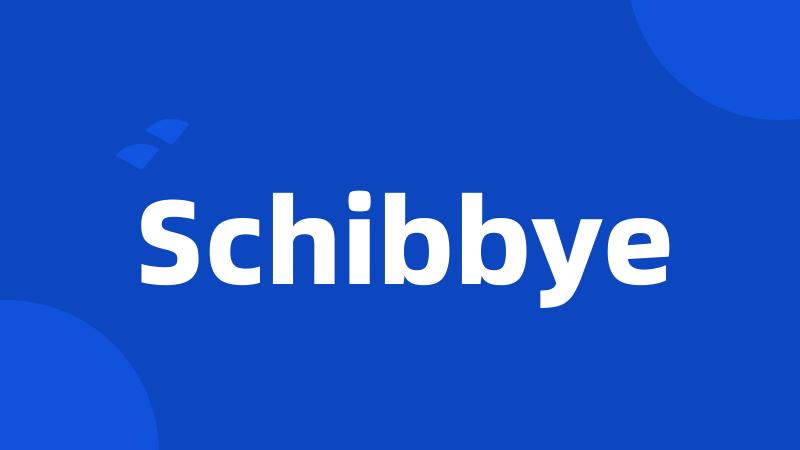 Schibbye