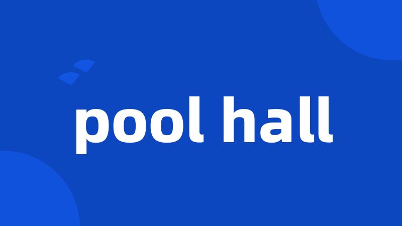 pool hall