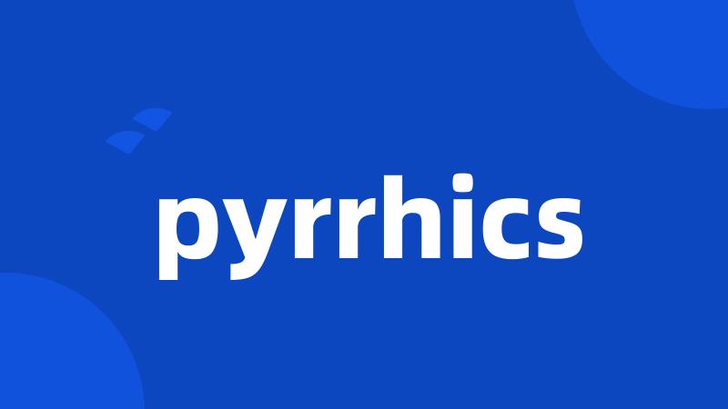 pyrrhics