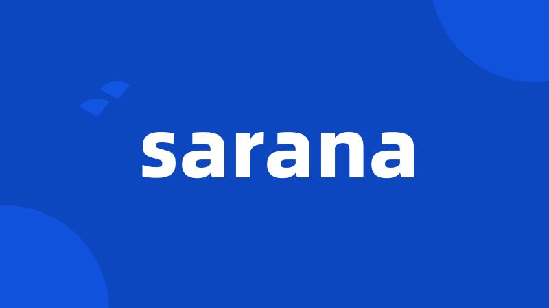 sarana