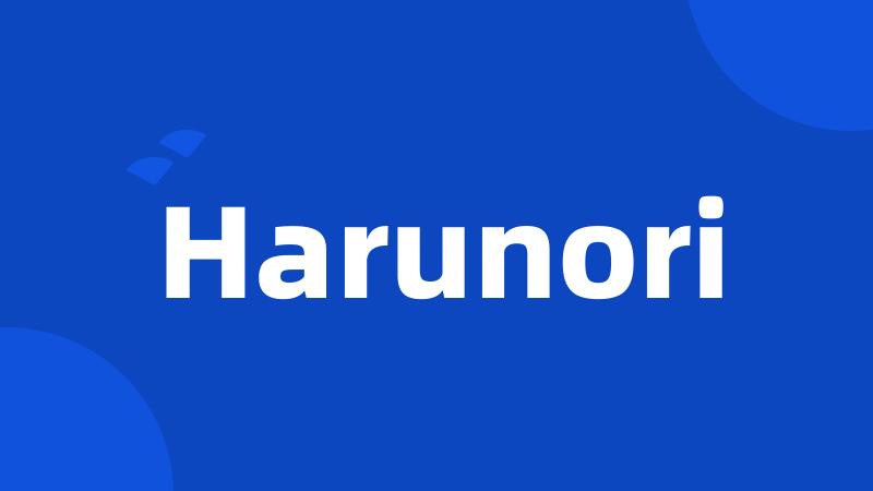 Harunori