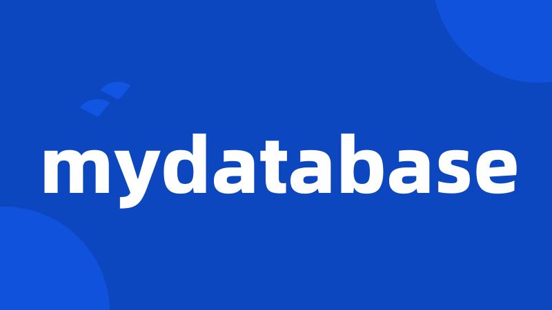 mydatabase