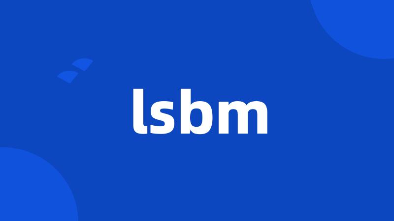 lsbm