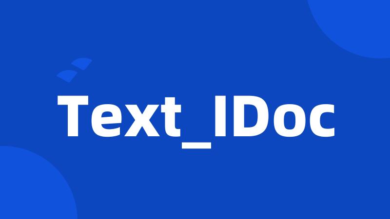 Text_IDoc