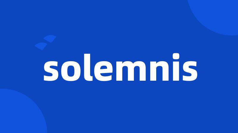 solemnis