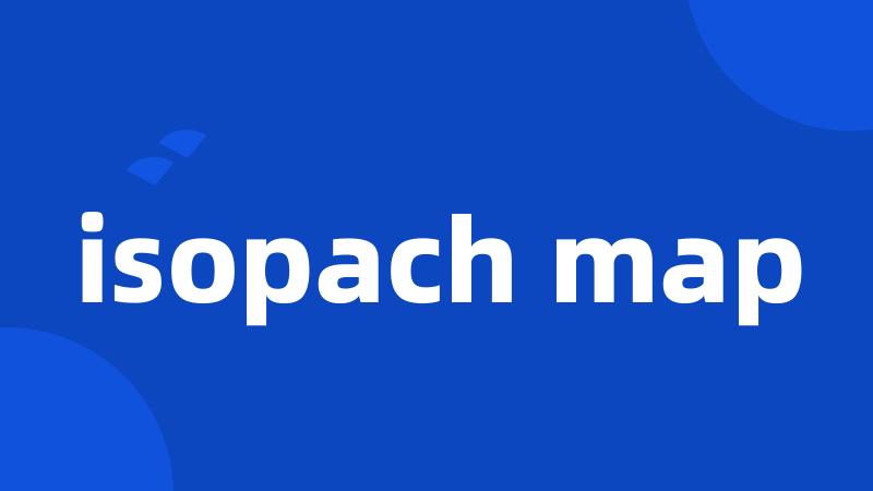 isopach map
