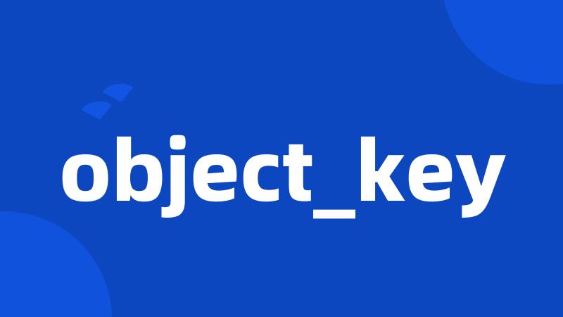 object_key