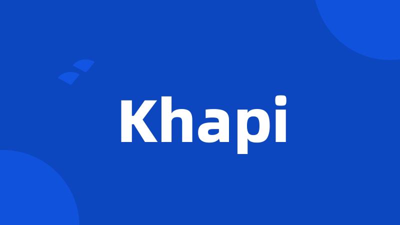 Khapi