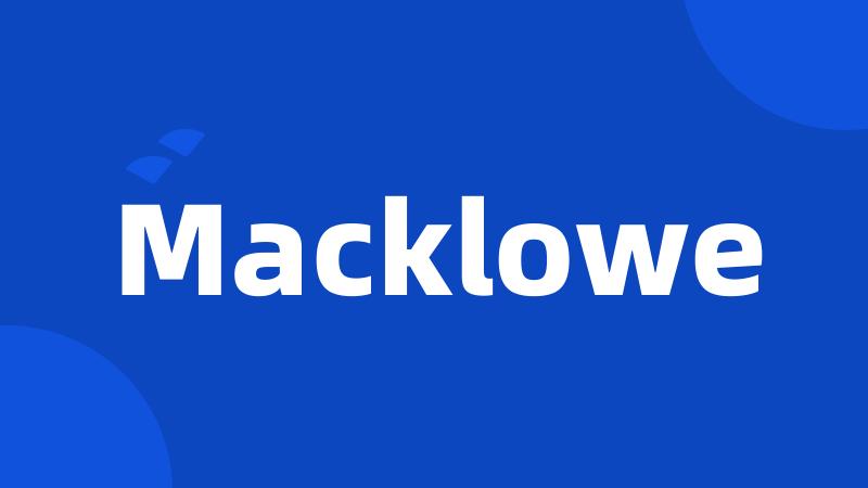 Macklowe