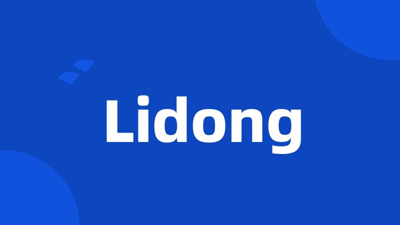 Lidong
