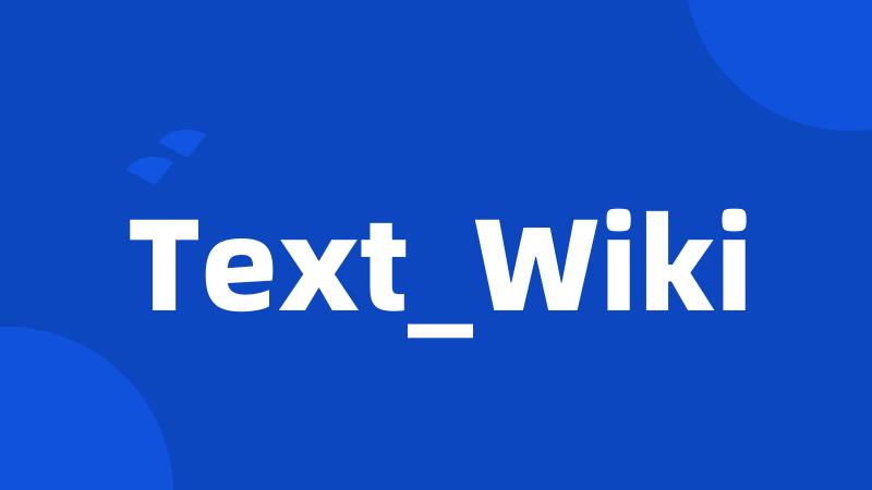 Text_Wiki