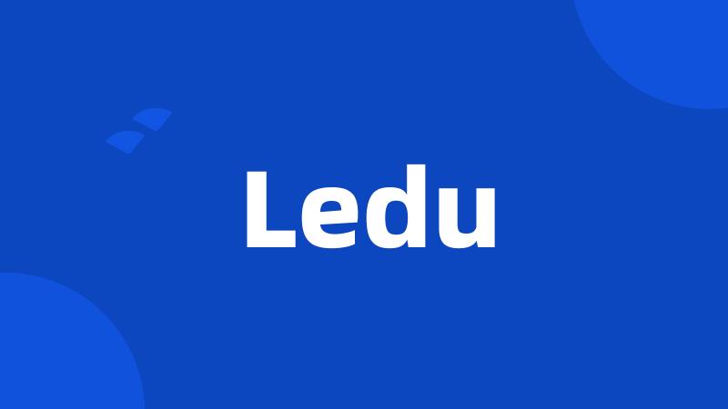 Ledu