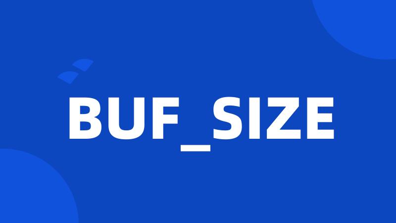 BUF_SIZE
