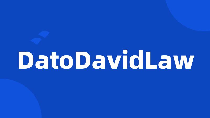 DatoDavidLaw