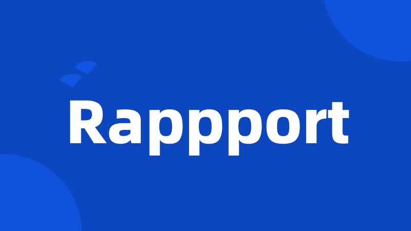 Rappport