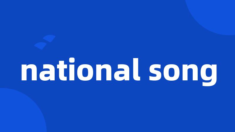 national song