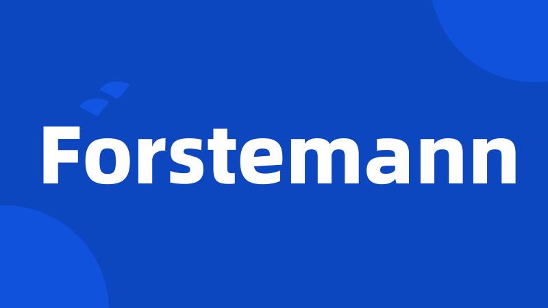Forstemann