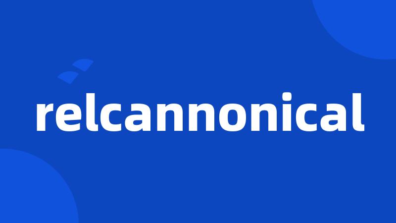 relcannonical