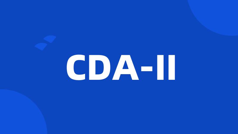 CDA-II