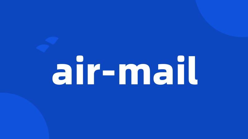 air-mail