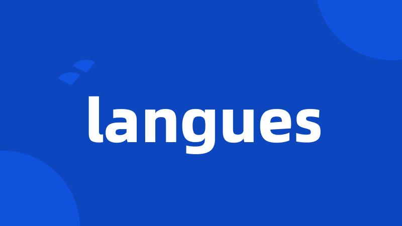 langues