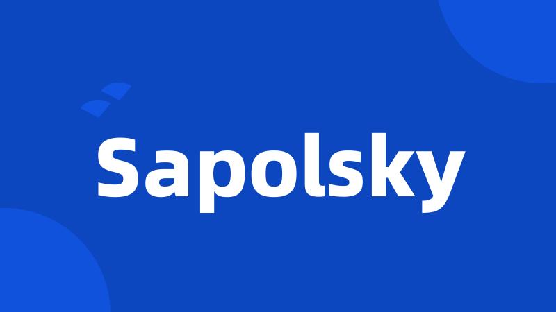 Sapolsky