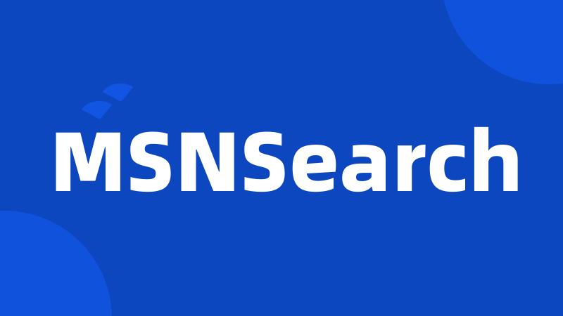 MSNSearch
