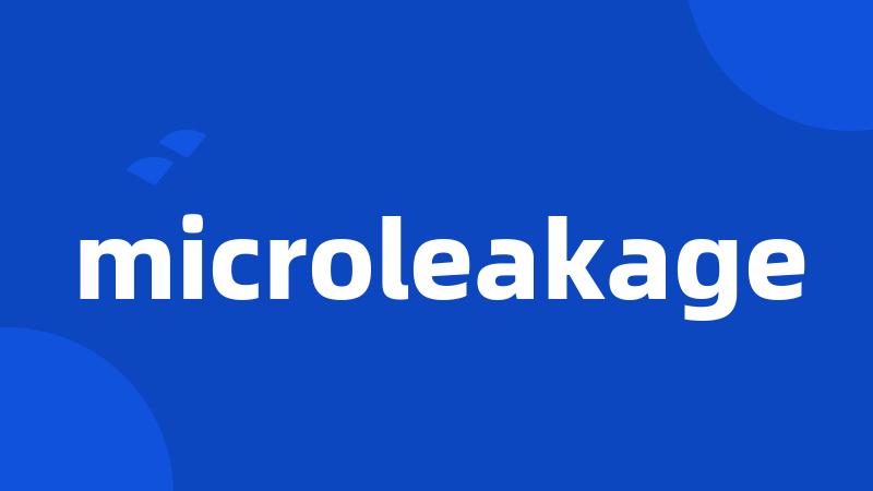 microleakage