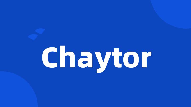 Chaytor