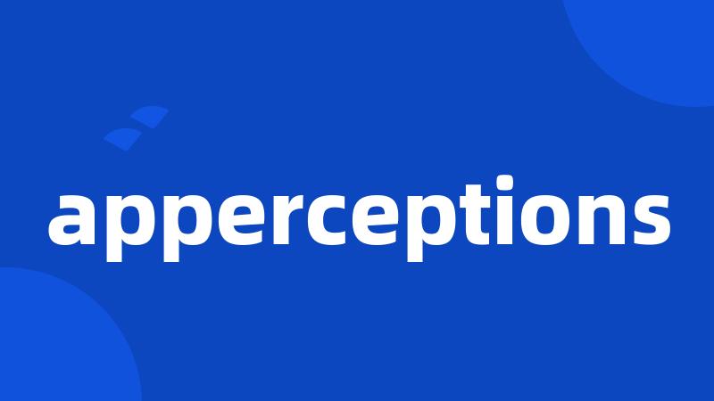 apperceptions