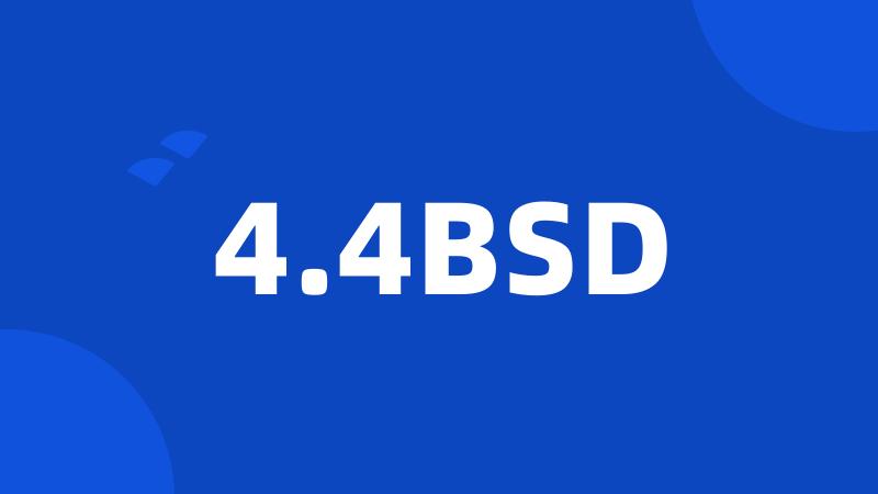4.4BSD