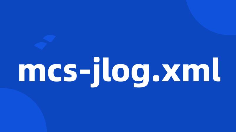 mcs-jlog.xml