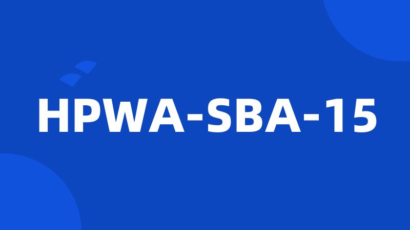 HPWA-SBA-15