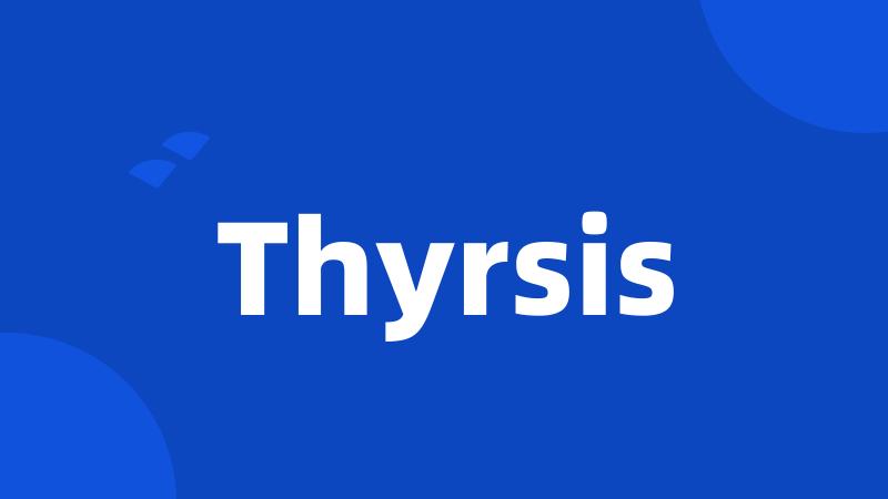 Thyrsis