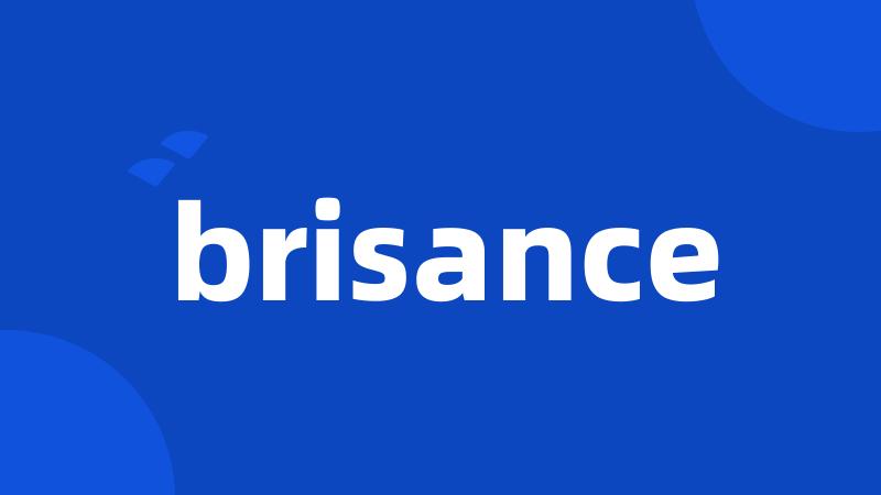 brisance