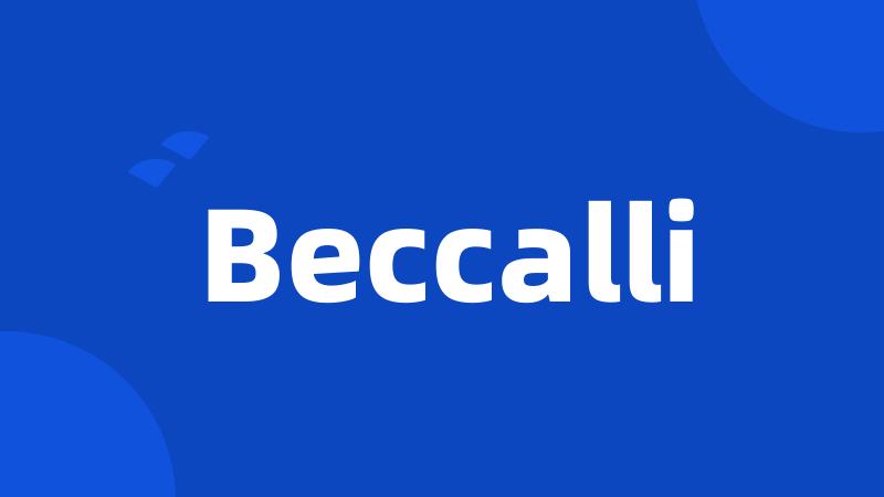 Beccalli