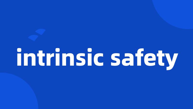 intrinsic safety