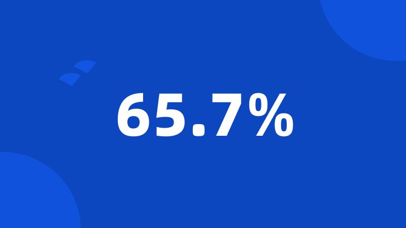 65.7%