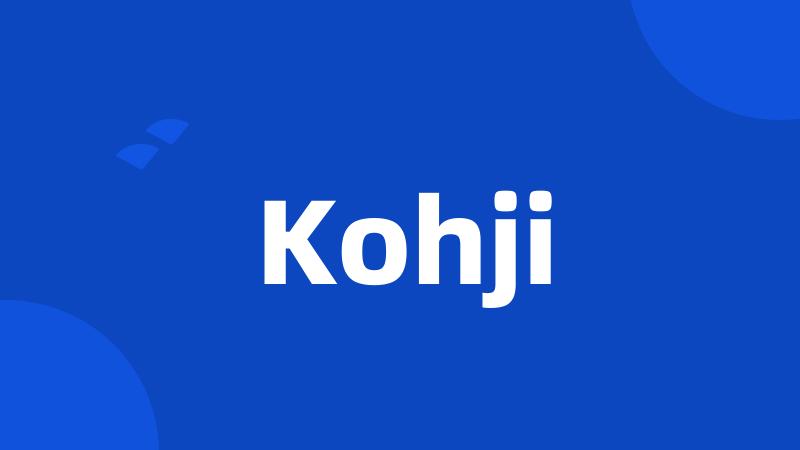 Kohji