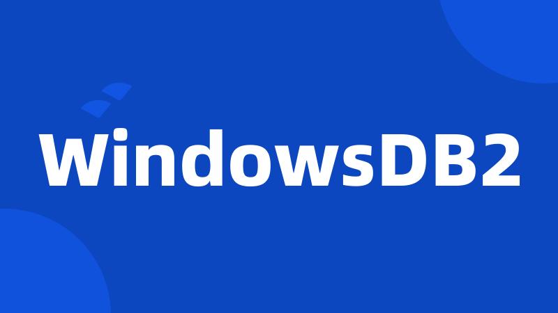 WindowsDB2