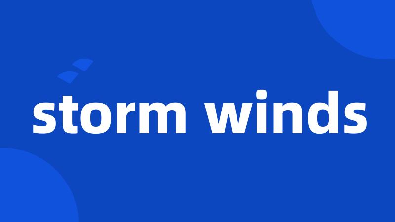 storm winds